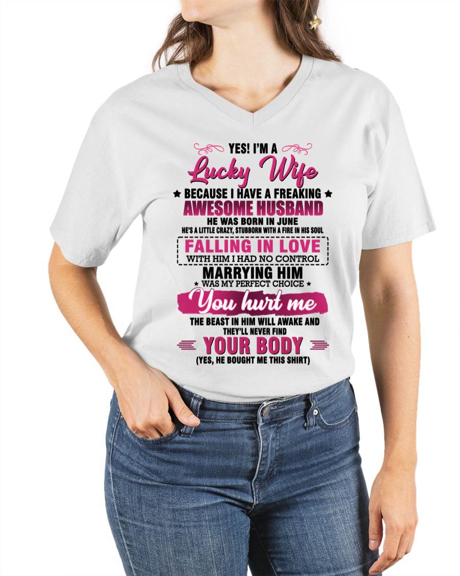 JUNE - YES! I’M A LUCKY WIFE BECAUSE I HAVE A FREAKING AWESOME HUSBAND - FROM HUSBAND - TLEE06 (SKU26T-01-08-06)