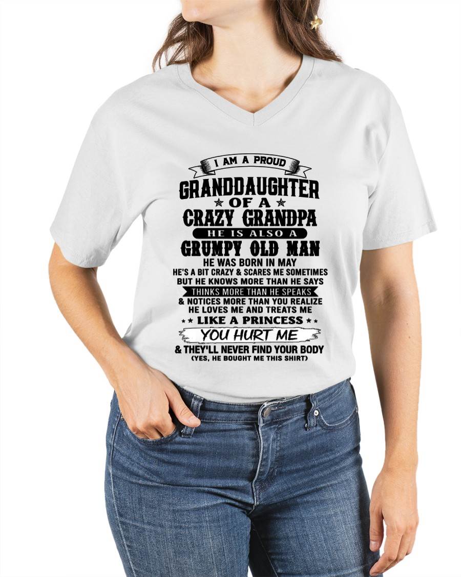 MAY - PROUD GRANDDAUGHTER OF A CRAZY GRANDPA - FROM GRANDPA - TLEE05 (SKU2607-114-05)