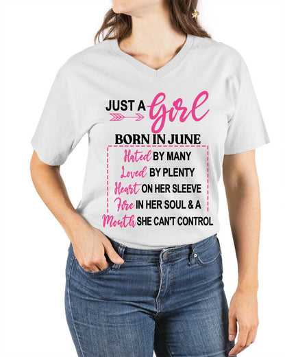 BORN IN JUNE – A GIRL WITH ATTITUDE, HEART, AND A MOUTH SHE CAN’T CONTROL - FOR WOMEN - TLEE06 (SKU2603-363-06)
