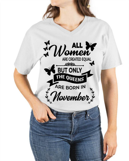 NOVEMBER GIRLS ARE TRUE QUEENS - FOR WOMEN - TLEE11 (SKU2605-58-11)
