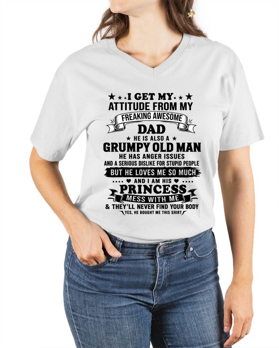 AWESOME DAD PRINCESS SHIRT - FROM DAD - TLEE00 (SKU2607-352-00)