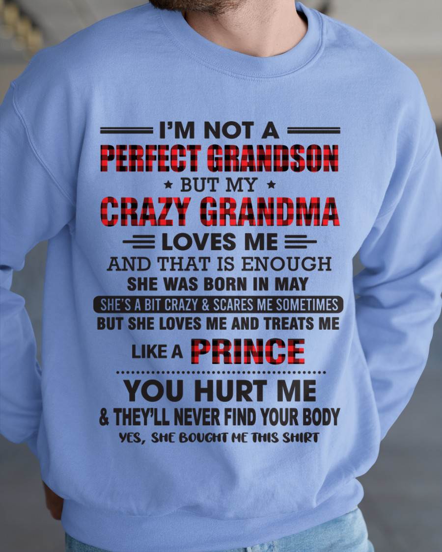 MAY - PROUD GRANDSON OF A CRAZY GRANDMA - FROM GRANDMA - TLEE05 (SKU2603-71-05)