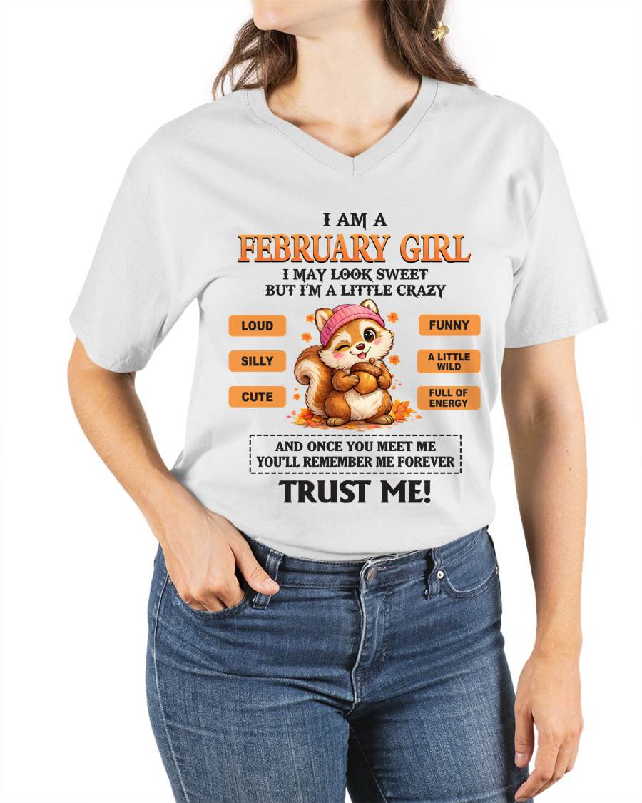 FEBRUARY GIRL - SWEET BUT A LITTLE CRAZY AND FULL OF ENERGY - FOR WOMEN - TLEE02 (SKU2603-126-02)