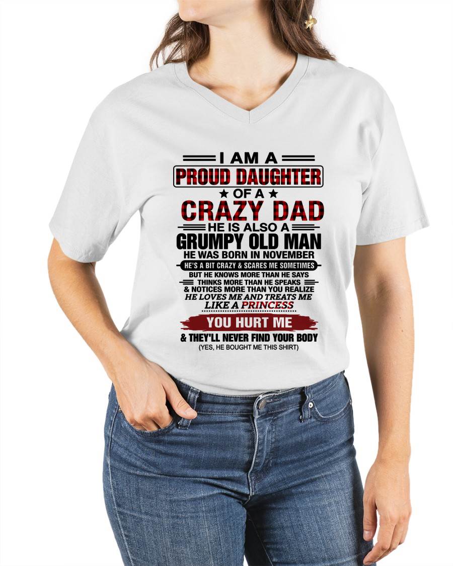NOVEMBER - BEST DAD BEST DAUGHTER SHIRT - FROM DAD - TLEE11 (SKU2608-27-11)