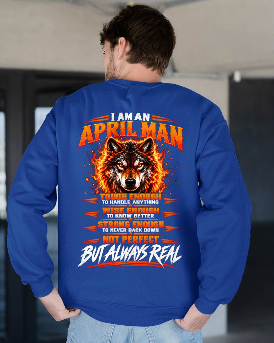 APRIL – NOT PERFECT BUT ALWAYS REAL , WOLF SHIRT - FOR MAN - TLEE04 (SKU2610-56-04)
