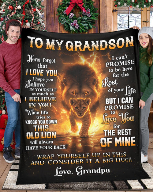 Special Gift For Your Grandson Blanket - From Grandpa
