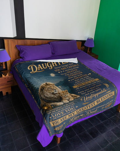 Special Gift For Your Daughter Blanket - From Dad (SKU2607-286)