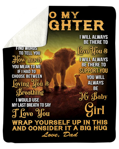 Special Gift For Your Daughter Blanket - From Dad