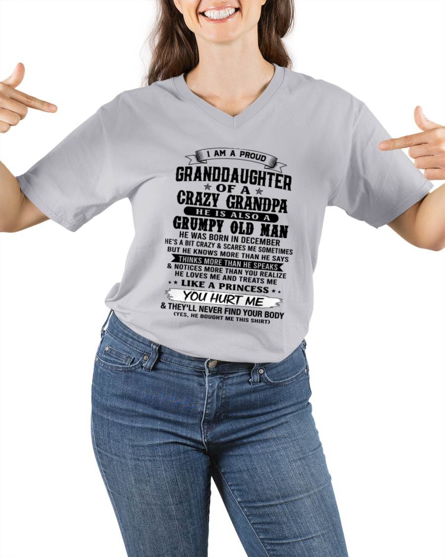 DECEMBER - PROUD GRANDDAUGHTER OF A CRAZY GRANDPA - FROM GRANDPA - TLEE12 (SKU2607-114-12)