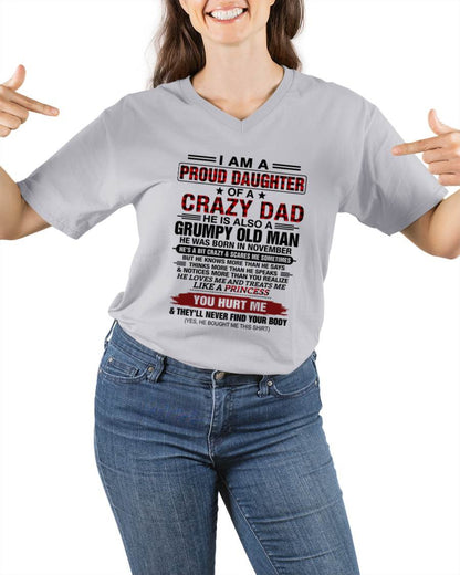 NOVEMBER - BEST DAD BEST DAUGHTER SHIRT - FROM DAD - TLEE11 (SKU2608-27-11)