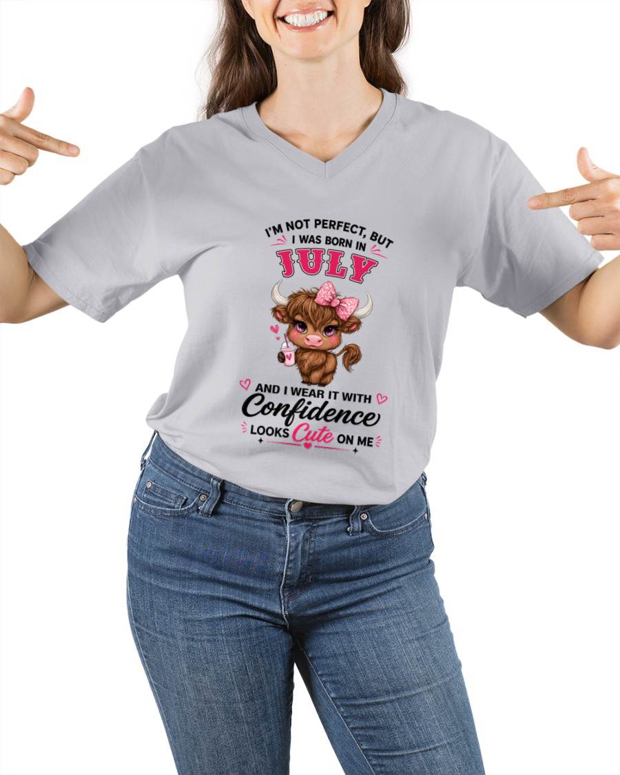 JULY BORN CONFIDENCE TEE - FOR WOMEN - TLEE07 (SKU2608-118-07)