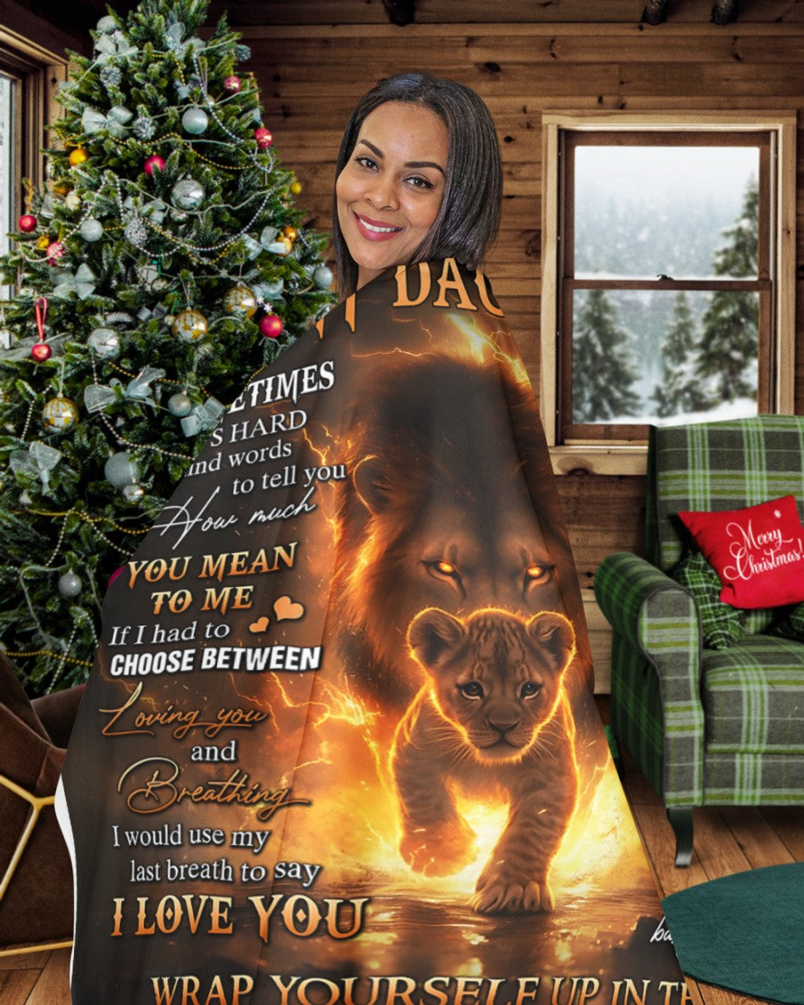 Special Gift For Your Daughter Blanket - From Dad (SKUB12-65)