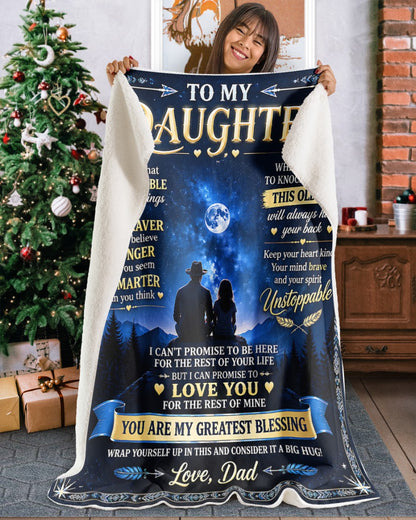 Special Gift For Your Daughter Blanket - From Dad (SKU2609-271)