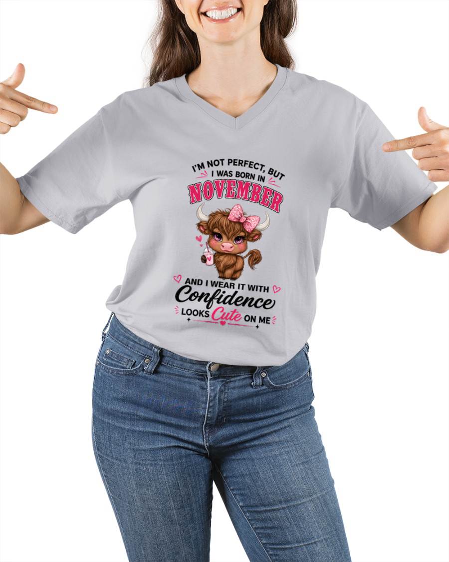 NOVEMBER BORN CONFIDENCE TEE - FOR WOMEN - TLEE11 (SKU2608-118-11)