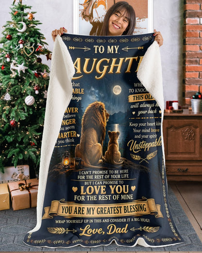 Special Gift For Your Daughter Blanket - From Dad (SKU2609-222)