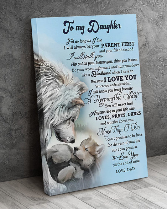 To My Daughter From Dad Canvas (SKUC07-03)