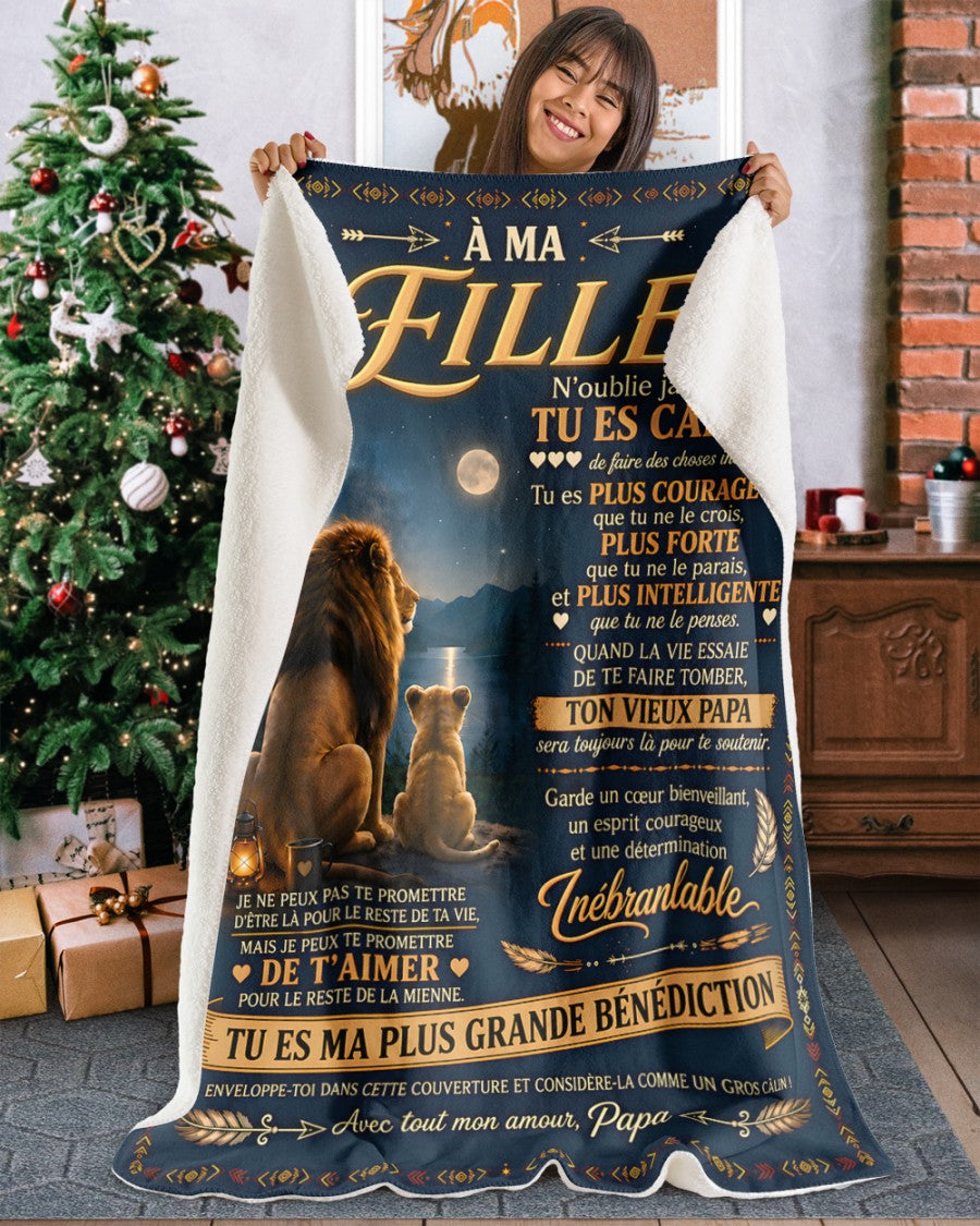 Cadeau Spécial Pour Ta Fille Couverture - De Papa (SKU2610-206)