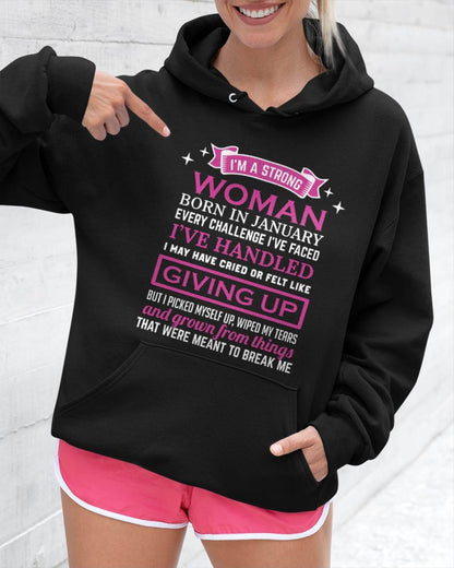 JANUARY – I’M A STRONG WOMAN – I FALL, I CRY, BUT I NEVER GIVE UP - FOR WOMEN - TLEE01 (SKU10-66-01)