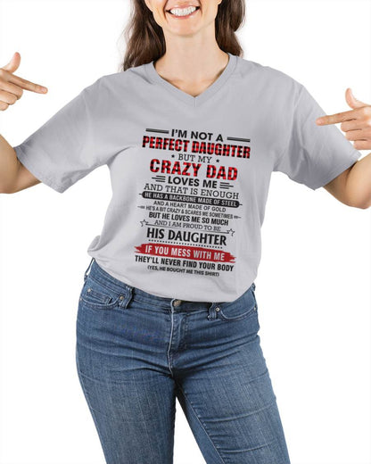 DAUGHTER OF A CRAZY DAD SHIRT - FROM DAD - TLEE00 (SKU2606-115-00)