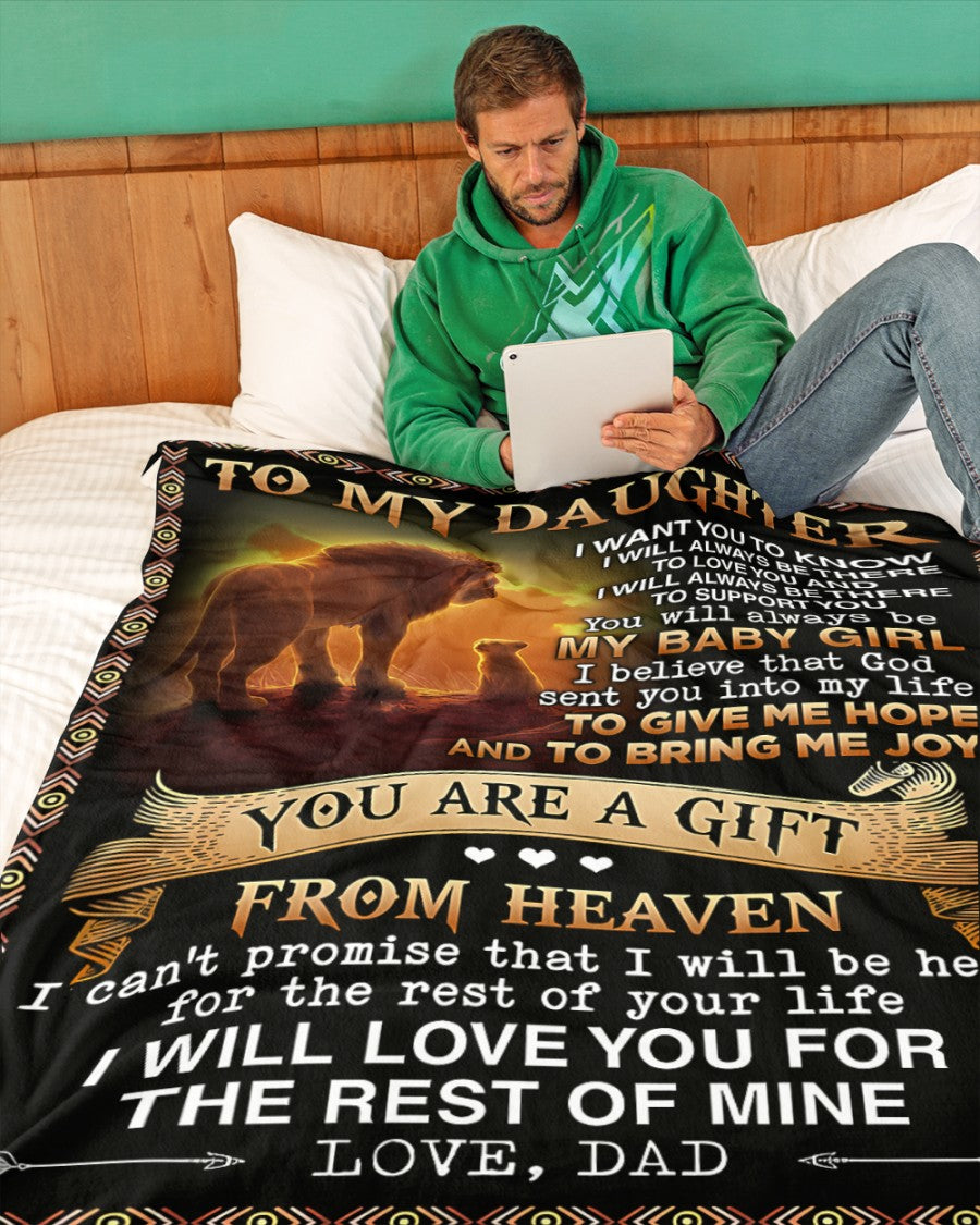 Special Gift For Your Daughter Blanket - From Dad09
