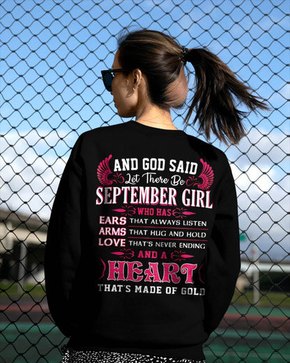 SEPTEMBER GIRL – EARS THAT LISTEN ARMS THAT HUG LOVE NEVER ENDING HEART OF GOLD - FOR WOMEN - TLEE09 (SKU09-75-09)