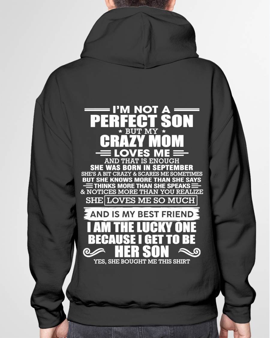 SEPTEMBER MOM - SHE MAY BE CRAZY BUT SHE LOVES ME UNCONDITIONALLY - FROM MOM - TLEE09 (SKU2604-84-09)