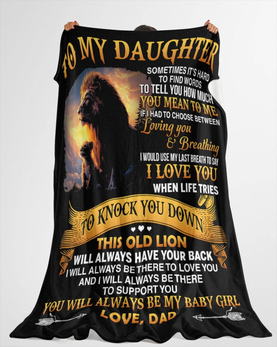Special Gift For Your Daughter Blanket - From Dad (SKUB12-80)