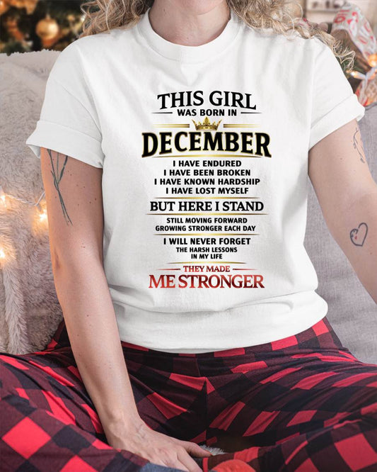 DECEMBER - THE LESSONS HURT, BUT THEY MADE ME STRONGER - FOR WOMEN - TLEE12 (SKU2602-217-12)