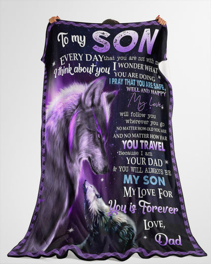 Special Gift For Your Son Blanket - From Dad (SKUB12-06)