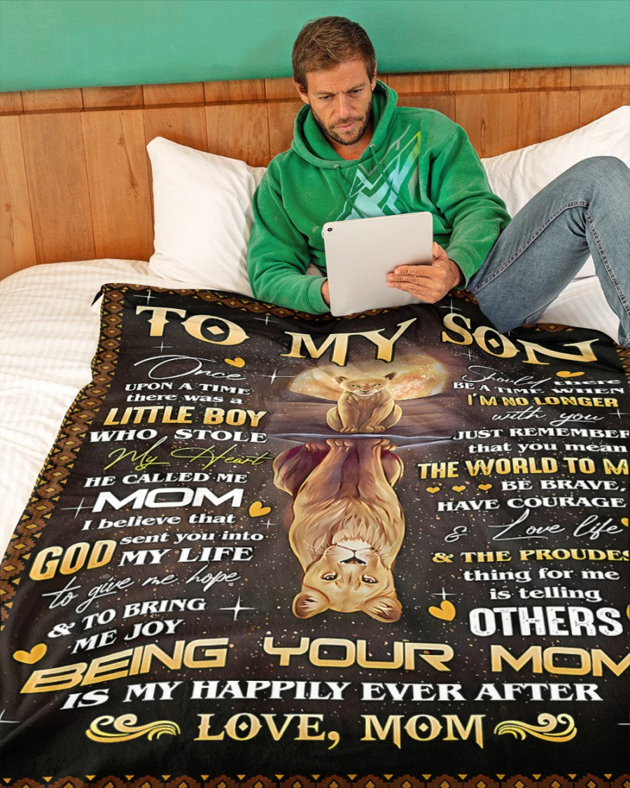 Special Gift For Your Son Blanket - From Mom02 (SKU2609-49)