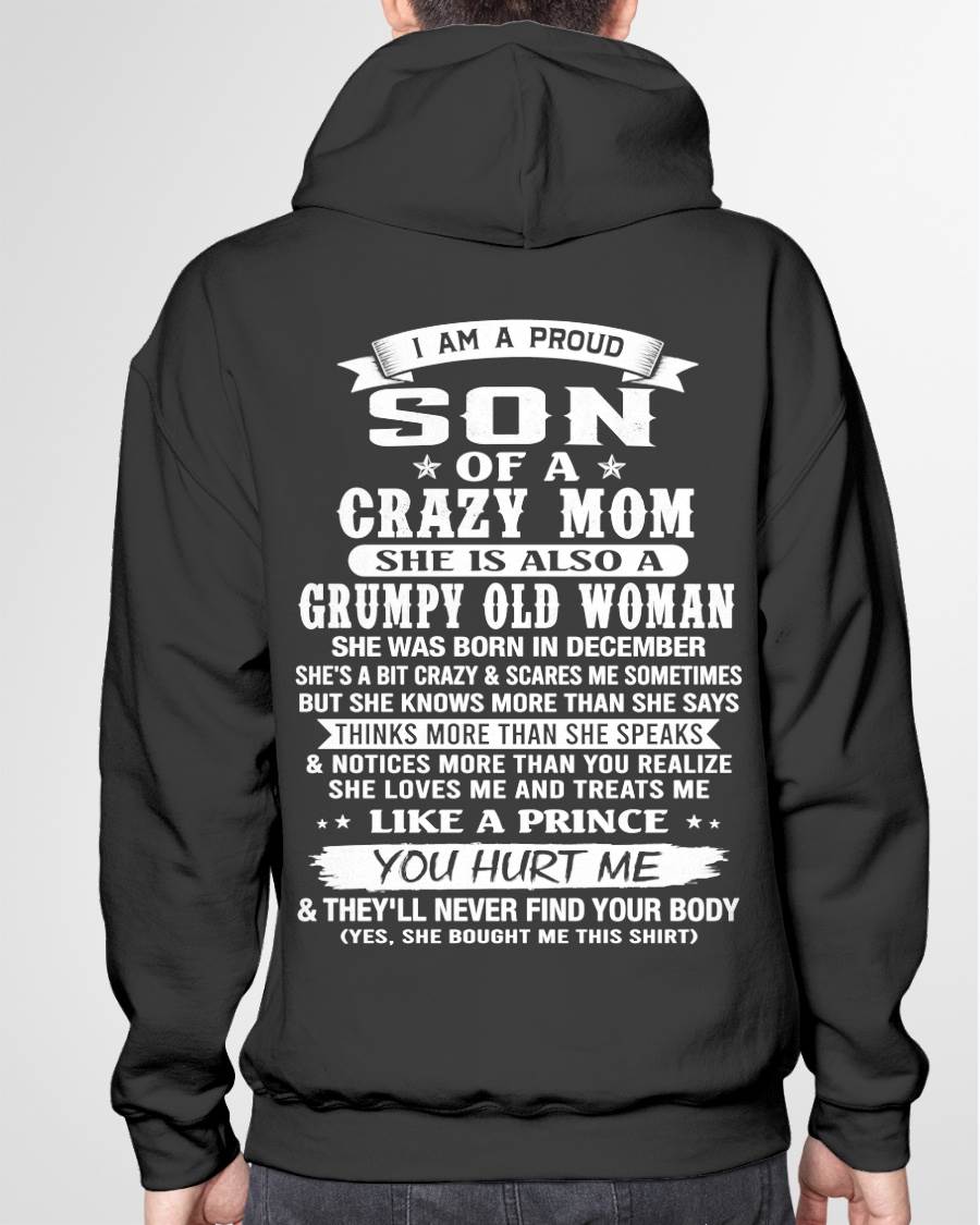 DECEMBER - PROUD SON OF A CRAZY MOM - FROM MOM - TLEE12 (SKU2606-127-12)