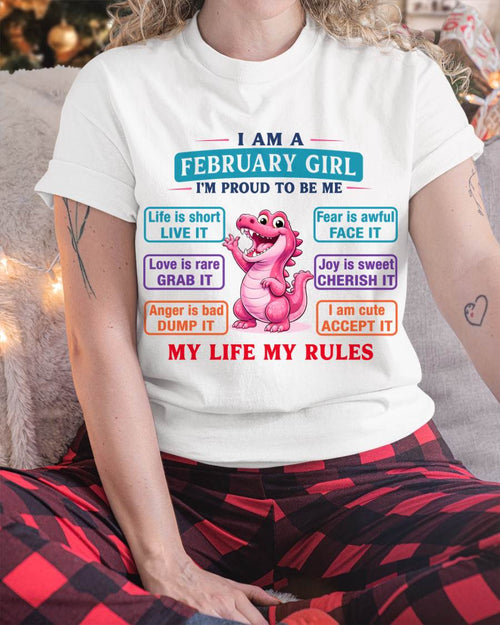 FEBRUARY GIRL – MY LIFE MY RULES - FOR WOMEN - TLEE02 (SKU2604-245-02)