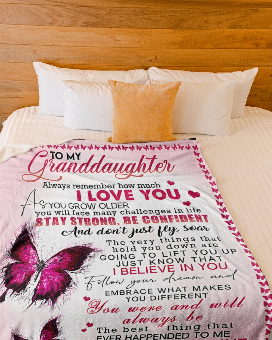 Special Gift For Your Granddaughter Blanket - From Grandma (SKUB12-230)