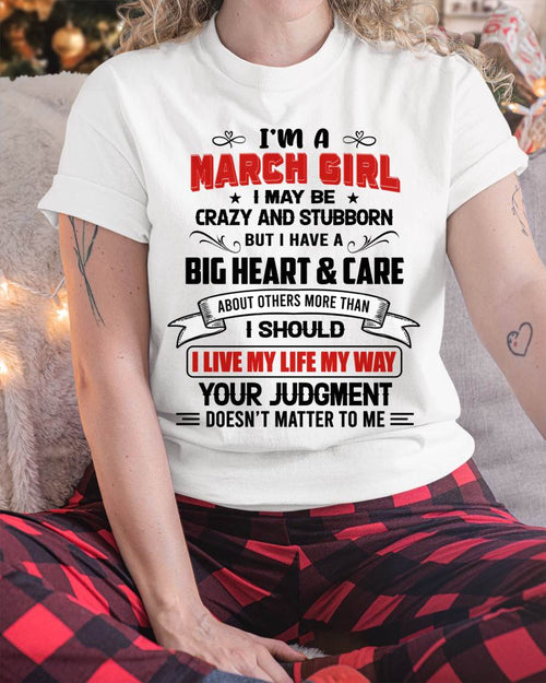 MARCH - MY LIFE, MY RULES, AND I STAND BY EVERY CHOICE I MAKE - FOR WOMEN - TLEE03 (SKU26T-01239-03)