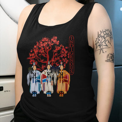 Native American T-Shirts, Vintage Native American Unisex T-Shirt/Hoodie/Sweatshirt HLT00 - Native American Indigenous Red Hand Indian Blood Themed T-Shirt (7)