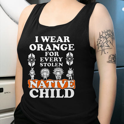 Native American T-Shirts, Vintage Native American Unisex T-Shirt/Hoodie/Sweatshirt HLT00 - I Wear Orange For Every American Native Child Indian Pride T-Shirt (2)