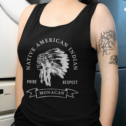 Native American T-Shirts, Vintage Native American Unisex T-Shirt/Hoodie/Sweatshirt HLT00 - Monacan Tribe Native American Indian Pride Respect Darker T-Shirt (1)