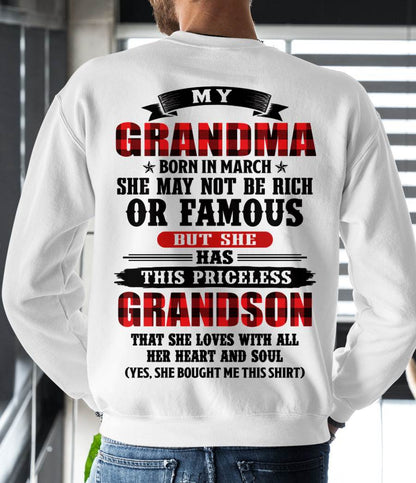 MARCH GRANDMA - HER PRICELESS GRANDSON - FROM GRANDMA - TLEE03 (SKU2606-337-03)