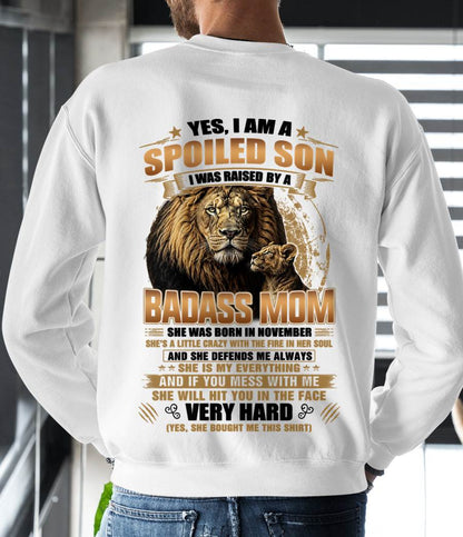 NOVEMBER MOM GIFT FOR SON SHIRT - FROM MOM - TLEE11 (SKU2605-404-11)
