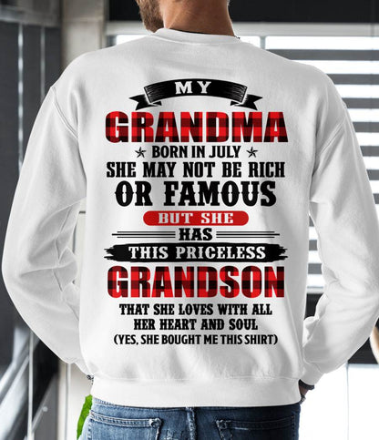 JULY GRANDMA - HER PRICELESS GRANDSON - FROM GRANDMA - TLEE07 (SKU2606-337-07)