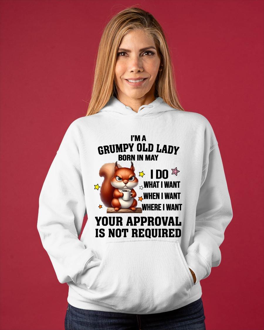 MAY BORN WOMEN DON’T NEED APPROVAL TEE - FOR WOMEN - TLEE05 (SKU2605-211-05)