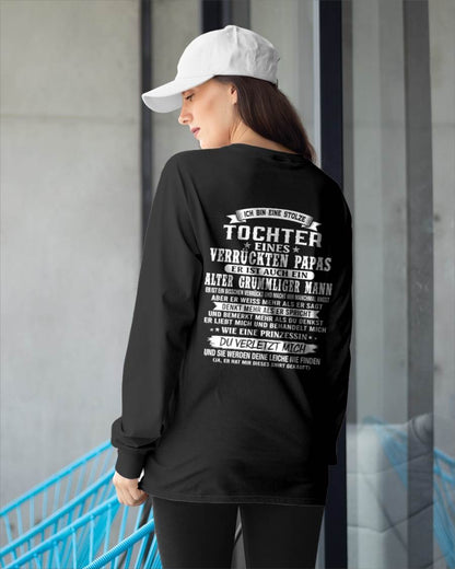TOCHTER EINES VERRÜCKTEN PAPAS SHIRT - GESCHENK VOM PAPA  - TLEE00 (SKU2606-230-00)