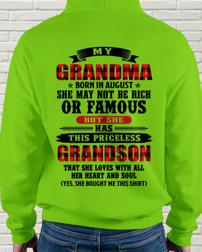 AUGUST GRANDMA - HER PRICELESS GRANDSON - FROM GRANDMA - TLEE08 (SKU2606-337-08)
