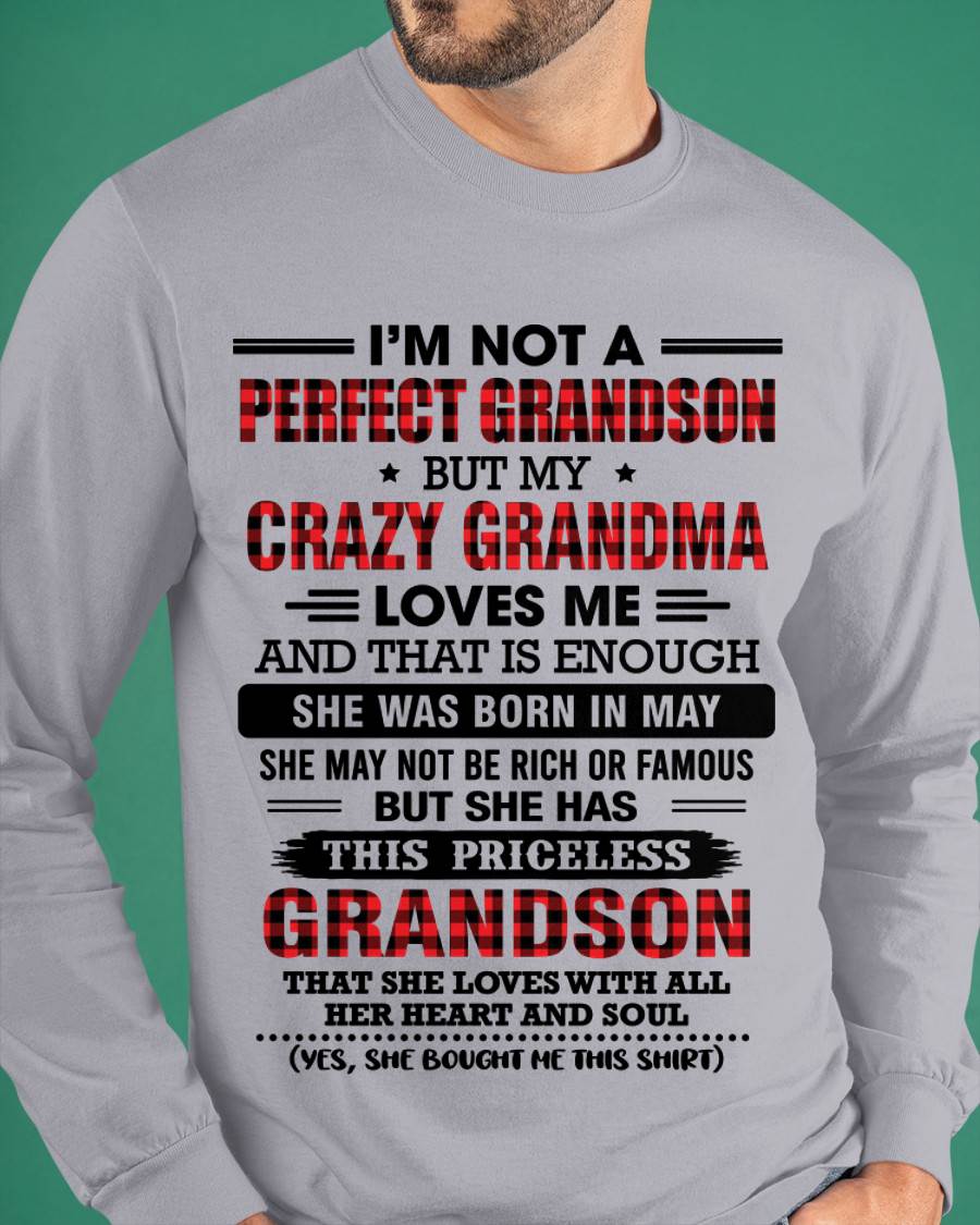 MAY - NOT PERFECT, JUST GRANDMA’S FAVORITE GRANDSON - FROM GRANDMA - TLEE05 (SKU2606-362-05)