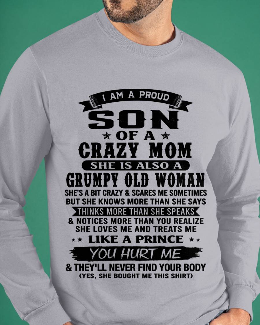 PROUD SON OF A FREAKIN' AWESOME MOM - FROM MOM - TLEE00 (SKU2607-60-00)