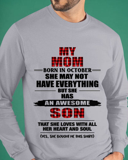OCTOBER - A MOTHER'S LOVE, A SON'S PRIDE - FROM MOM - TLEE10 (SKU2606-149-10)