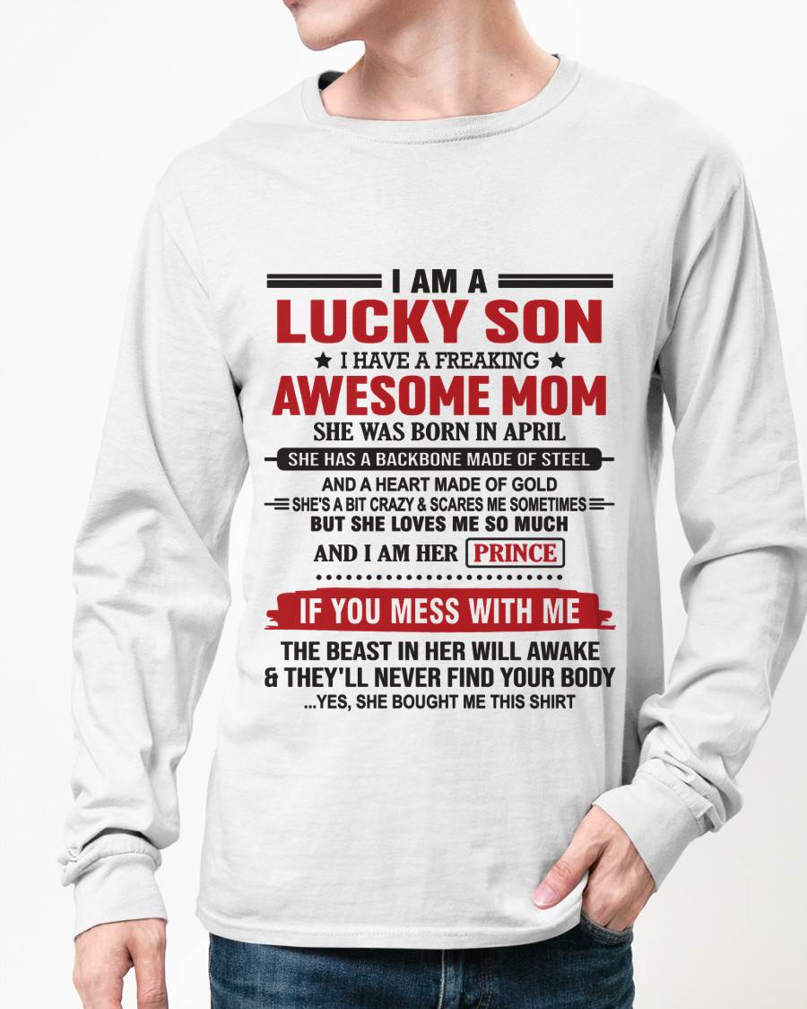 APRIL - LUCKY SON OF A STRONG AND PROTECTIVE MOM - FROM MOM - TLEE04 (SKU2602-97-04)