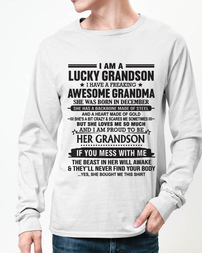 DECEMBER - GRANDSON OF A STRONG & LOVING GRANDMA - FROM GRANDMA - TLEE12 (SKU11-154-12)