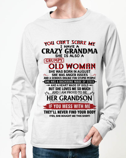 AUGUST - YOU CAN'T SCARE ME I HAVE A CRAZY GRANDMA SHE IS ALSO A GRUMPY OLD WOMAN - FROM GRANDMA - TLEE08 (SKU2603-54-08)