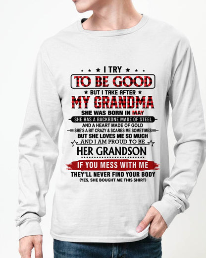 MAY - I TRY TO BE GOOD BUT I TAKE AFTER MY GRANDMA - FROM GRANDMA - TLEE05 (SKU26T-01289-05)